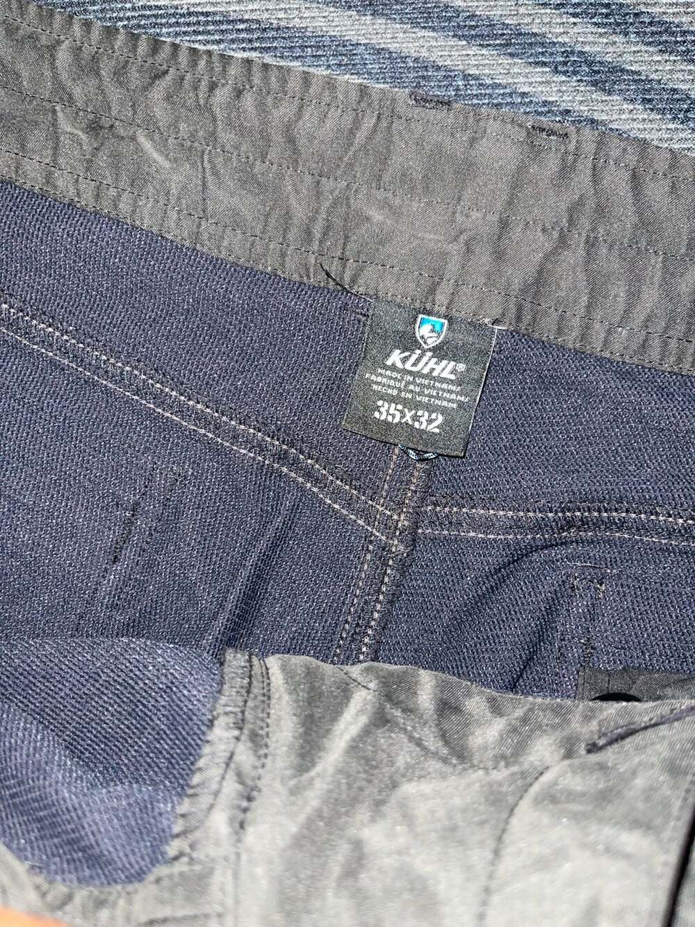Kuhl Men's Technical Hiking Cargo Pants Charcoal Gray Stretch 35x32